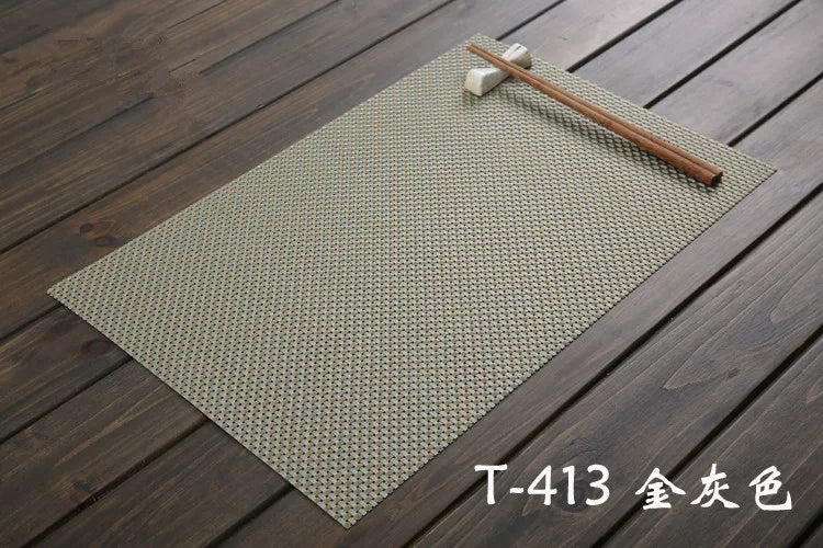 Qalınlaşmış Yapon plasemat izolyasiya mat pvc qərb placemat Avropa yemək masası xalçası süfrə altlığı kasa mat boşqab mat yuyula bilər