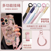 [Crossbody bilək bağı] Dunhuang gourd Apple 17promax cib telefonu qutusu iphone16pro yeni stil 15 kəmər hava super isti 14 yüksək səviyyəli hiss 13 silikon hər şey daxil 12 mədəni və yaradıcı dəst üçün uyğundur