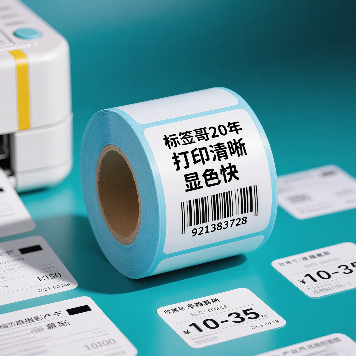 Üç davamlı termal etiket kağızı və həcmli öz-özünə yapışan etiket stiker çap kağızı 100x100 printer özü-yapışan barkod kağızı 60x40 qiymətli çəki kağızı 5030fba Amazon boş termal kağız