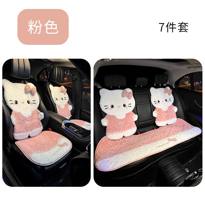 Kətan avtomobil oturacağı yastığı, bütün fəsillər üçün, çəhrayı, nəfəs alan, premium keyfiyyətli nazik avtomobil oturacağı üzlüyü/yastığı.