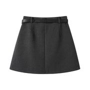 Cholisa-nın yeni erkən yaz/payız mövsümü üçün yüksək belli, arıqladıcı, qadınlar üçün möhtəşəm boz midi ətək, dəbli və şık, çox satılan bodycon mini ətək.