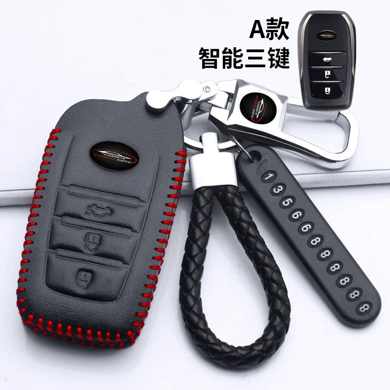 Toyota açar üzlükləri, Levin, Camry, Highlander, RAV4, Avalon və Corolla avtomobil açar üzlükləri, orijinal dəri üçün uyğundur.
