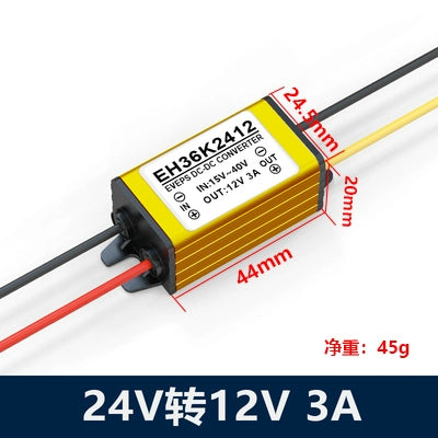 Asan Stabil Eveps Brend Enerji Təchizatı 24V-dən 12V-ə qədər DC Avtomobil Monitorinqi Dönüştürücü DC-DC Dönüşüm Azaltma Modulu
