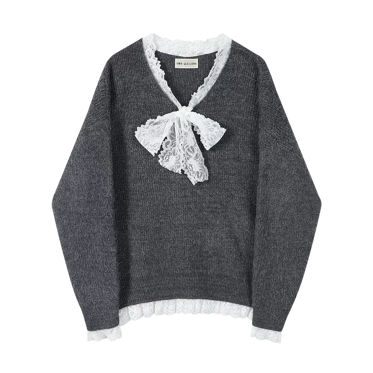 Chola Lisa-nın qadınlar üçün şirin və rahat qırmızı Milad sviteri, payız və qış üçün unikal və gözəl toxunmuş top.