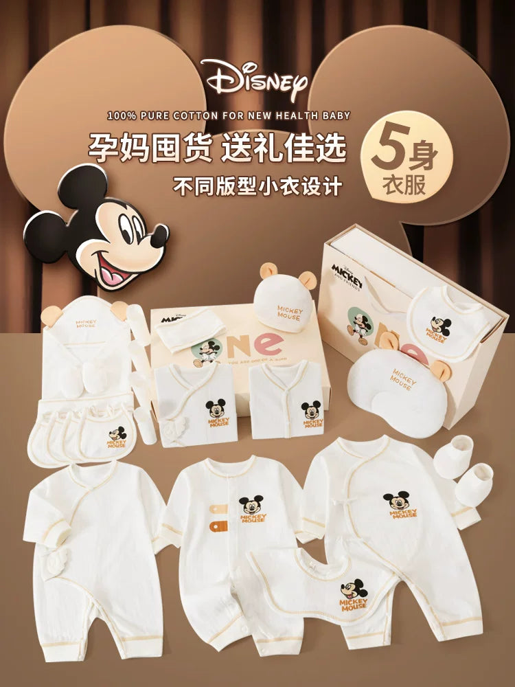 Disney Yenidoğulmuş Körpə Geyimləri Hədiyyə Dəsti - Payız/Qış Yenidoğulmuş Körpə Ləvazimatları, Dolunay Hədiyyəsi