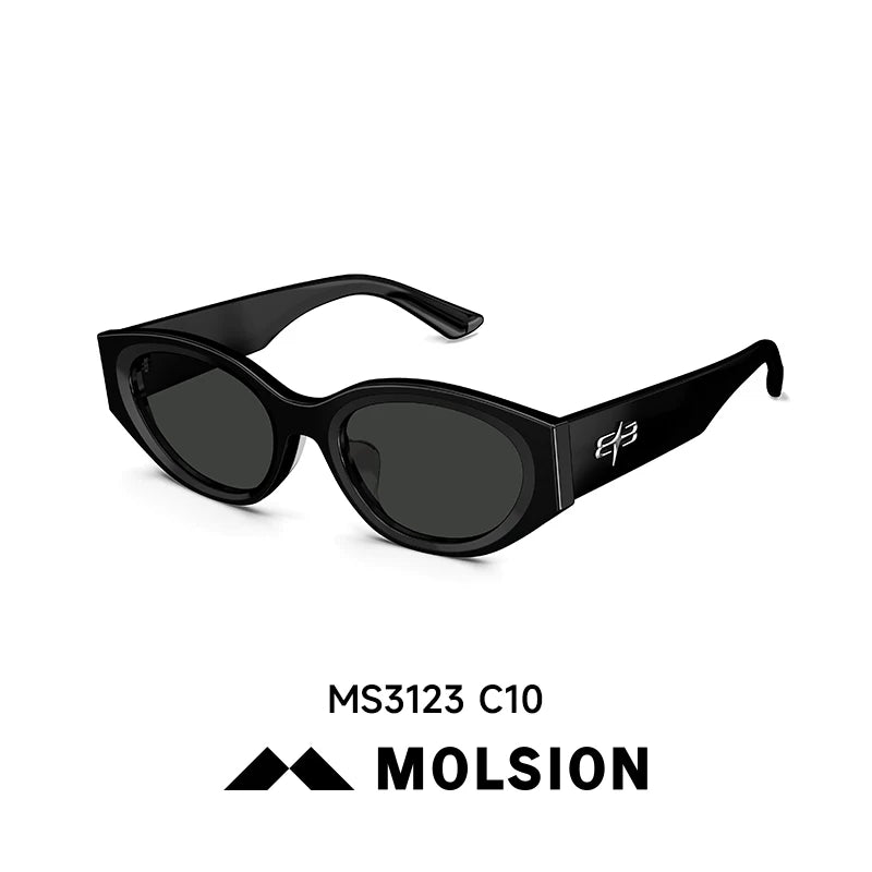 Mosen retro tısbağa qabığı rəngli yüksək səviyyəli polarizasiyalı anti-UV dar çərçivəli pişik gözü günəş eynəyi qadınlar üçün MS3123