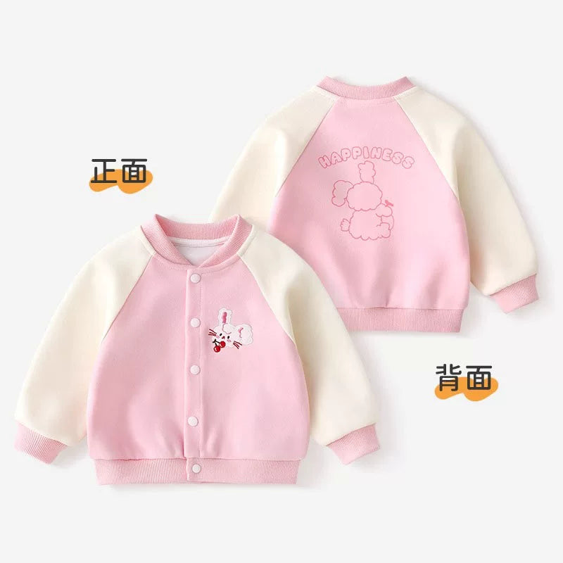 Alman uşaq gödəkçəsi, yeni payız stili, körpə beysbol gödəkçəsi, qızlar üçün erkən payız topu, körpə yaz və payız geyimləri