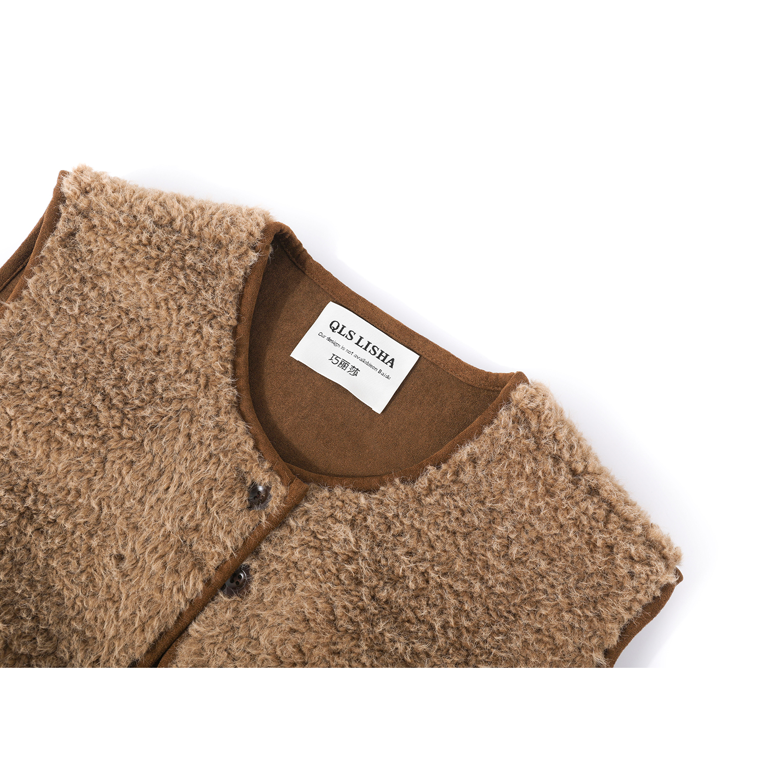 Cholisa Lambswool Koreya üslubunda qadınlar üçün laylı jilet, 2026 Yeni üslub, payız və qış üçün qalın və isti