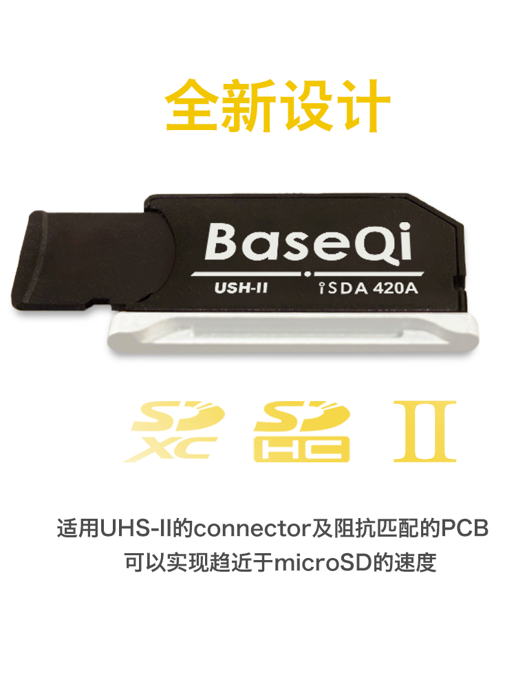 BaseQi Apple MacBookPro 2021/2022 seriyası alüminium ərintisi Shenyin adapter kartı microSD kart sahibi