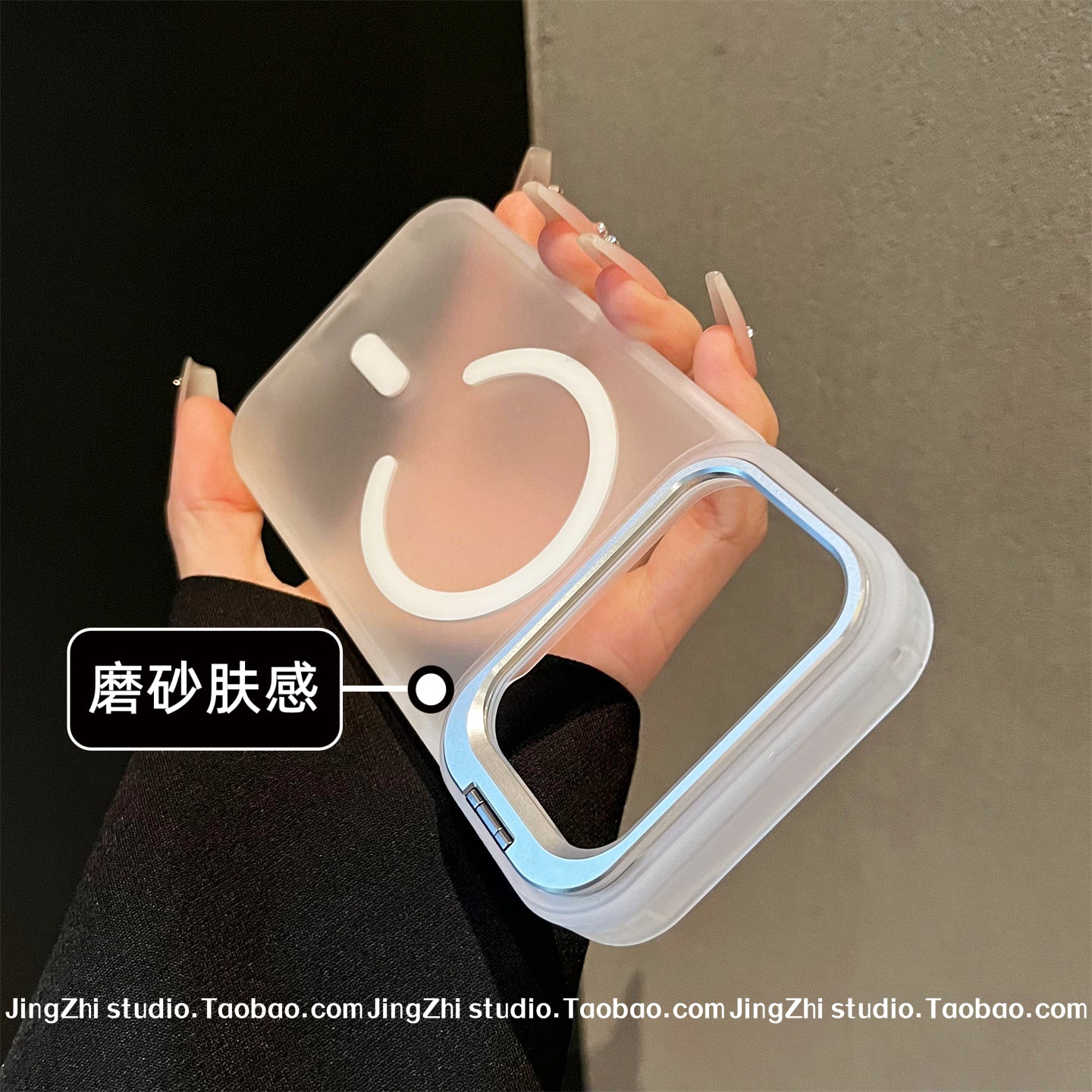 Apple 17 mobil telefon qutusu, yeni şəffaf iphone17promax metal braket çərçivəsi 16promax maqnit 12 buzlu 15pro yüksək səviyyəli 14 cüt 13 düşməyə qarşı 17air sərt çanta üçün uyğundur