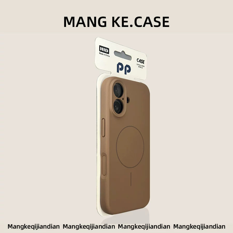 Apple 16promax krem sarı iphone16pro üçün uyğun yeni 17 maye silikon TPU materialı maqnit 15pm yüksək səviyyəli 14 moda 13p niş 12 cüt 3c sertifikatlı mobil telefon qutusu hava