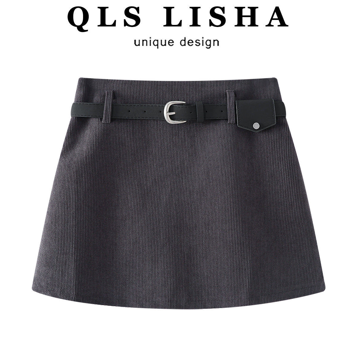 Cholisa Corduroy Mini Ətək 2025 Yeni Payız Yüksək Belli Seksual Bədən Ətəyi Qadınlar üçün Yüksək Uclu A-Xəttli Ətək