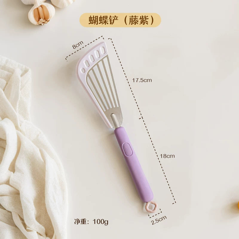 Shuke kəpənək spatula silikon pancake pancake qovurma spatula bişirmə qabı yapışmayan tava xüsusi mətbəx qabları qızartma spatula