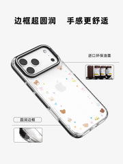 [Li Chun ilə eyni üslub] FUNNYRICH yeni super gözəl konfet ayı kağızı iPhone17/16ProMax mobil telefon qutusu gradient rəngli Apple 15plus şəffaf maqnit emiş qadın modeli 14 düşməyə qarşı