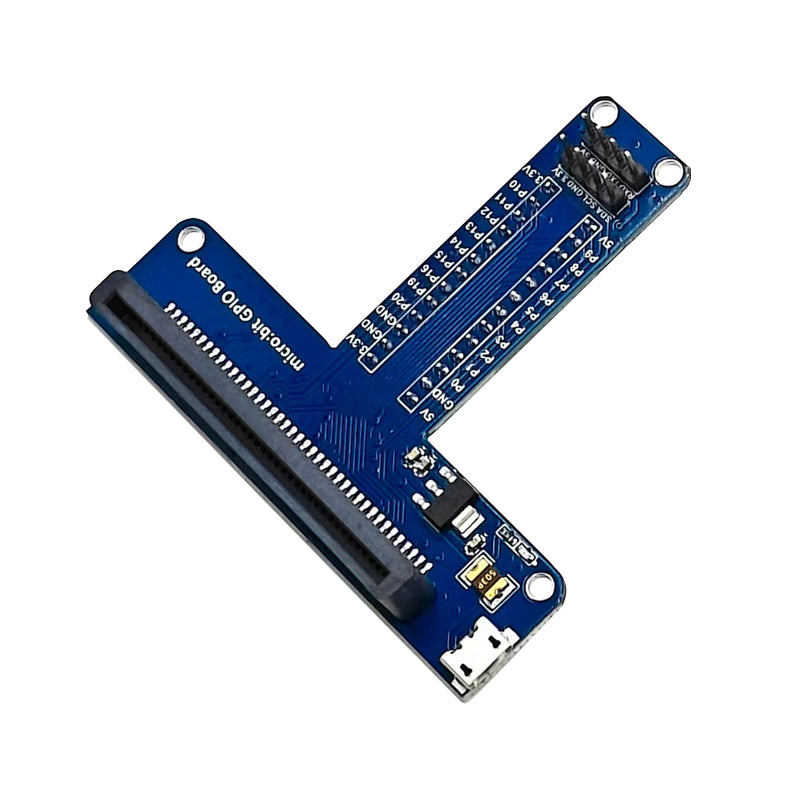 Microbit inkişaf lövhəsi T şəkilli genişləndirmə lövhəsi Python proqramlaşdırma istehsalçısı təhsili mikro: bit adapter lövhəsi