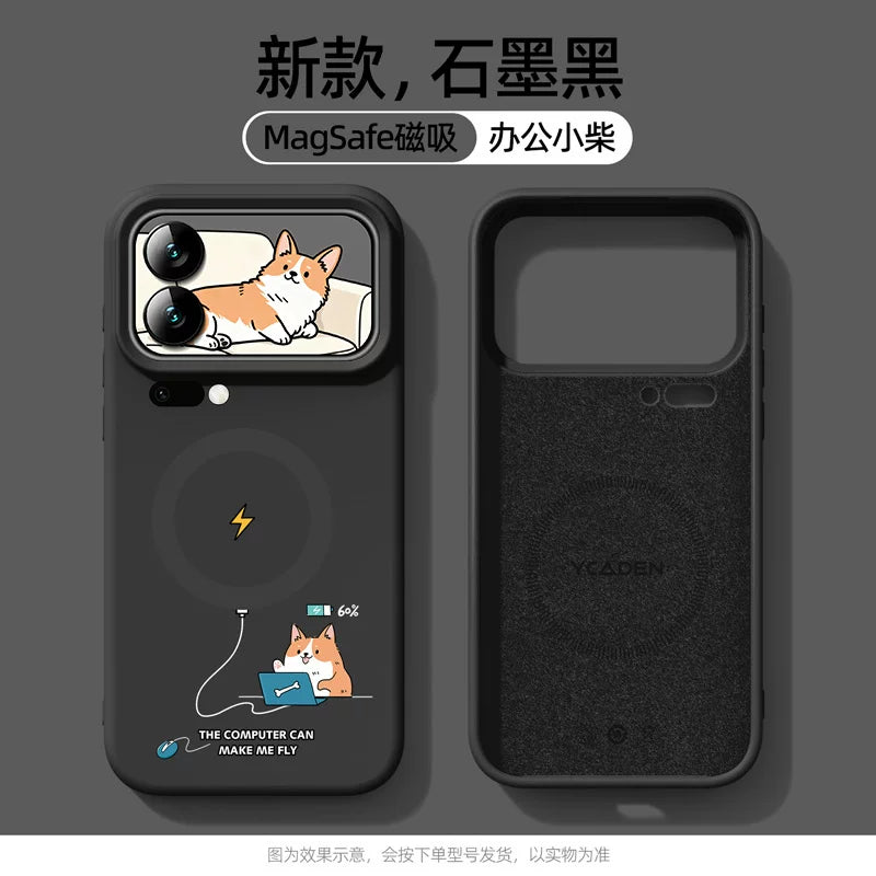 Xiaomi 17promax mobil telefon qutusu üçün uyğundur, maqnit emiş Xiaomi 17max lens, hər şey daxil xiaomi15pro yeni 14ultra maye silikon qoruyucu qutu 15u düşmə əleyhinə spro shell on yeddi pm