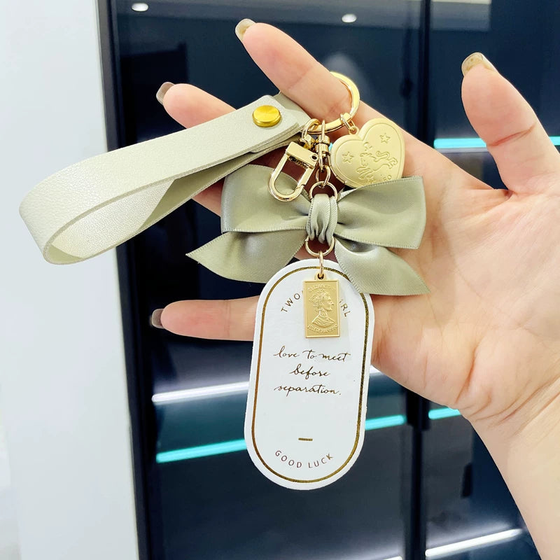 Little Red Book Ribbon Keychain Creative Popular Car Keychain INS High-Up Goddess Bag Pendant