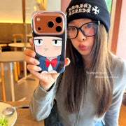 Yuri Park ins Yapon sevimli və yaraşıqlı Q versiyası Kuronuma Shuangzi 17pro Apple 17ProMax mobil telefon qutusu iPhone16pro hər şey daxil 14 yeni 16Promax qoruyucu örtük 13 qadın üçün uyğundur