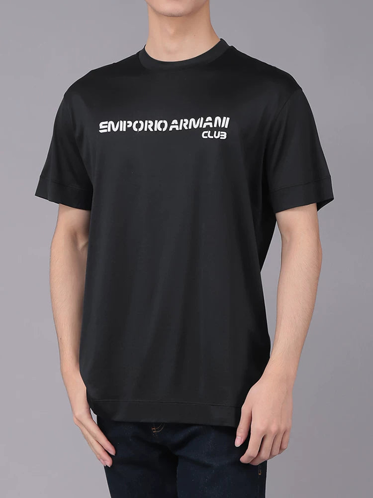 Armani EA Men's Lyocell Fiber Crew Neck Short Sleeve T-Shirt 3L1TCE 1JUVZ