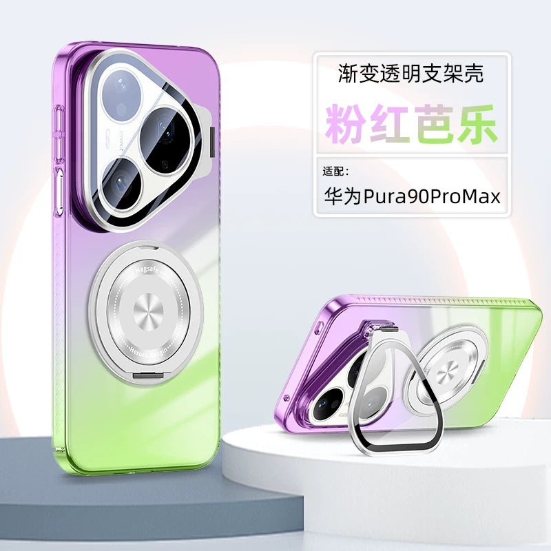 Huawei Pura90promax mobil telefon qutusu, yeni Pura80pro+ gradient şəffaf linza tutacağı, saniyələr ərzində 90max-a dəyişən hərtərəfli qoruyucu örtük, kişilər və qadınlar üçün sadə və təkmil anti-düşmə maqnit udma üçün uyğundur P70 Hui