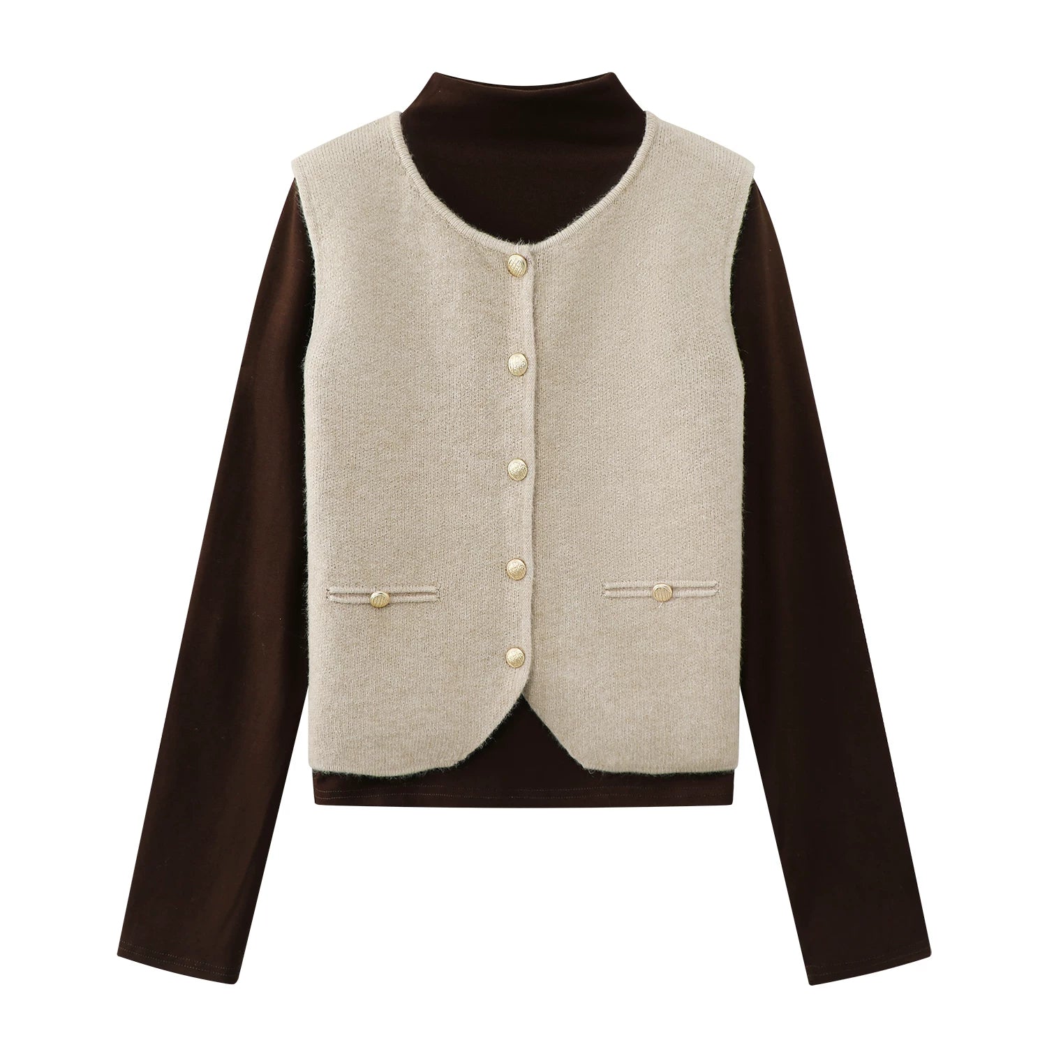 Cholisa-nın payız və qış üçün rəngli, qısa toxunmuş, dairəvi yaxalı, özünəməxsus və gözəl laylı jileti.