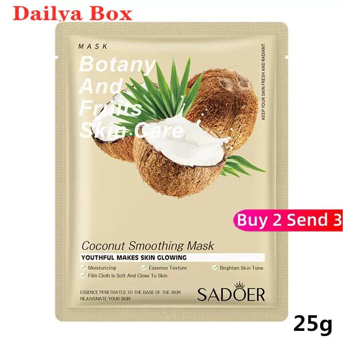 10 ədəd Bitki Üz Maskası Gözəllik Dəri Baxımı Üz Maskaları Kosmetika