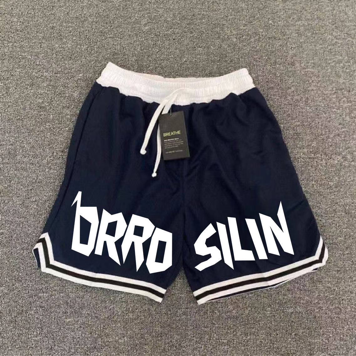 Amerikanın yeni moda markası yüksək küçə basketbolu tez quruyan oğlanlar üçün təsadüfi yay şortları boş idman şalvarları beş dörddəbir şalvar top şalvarları