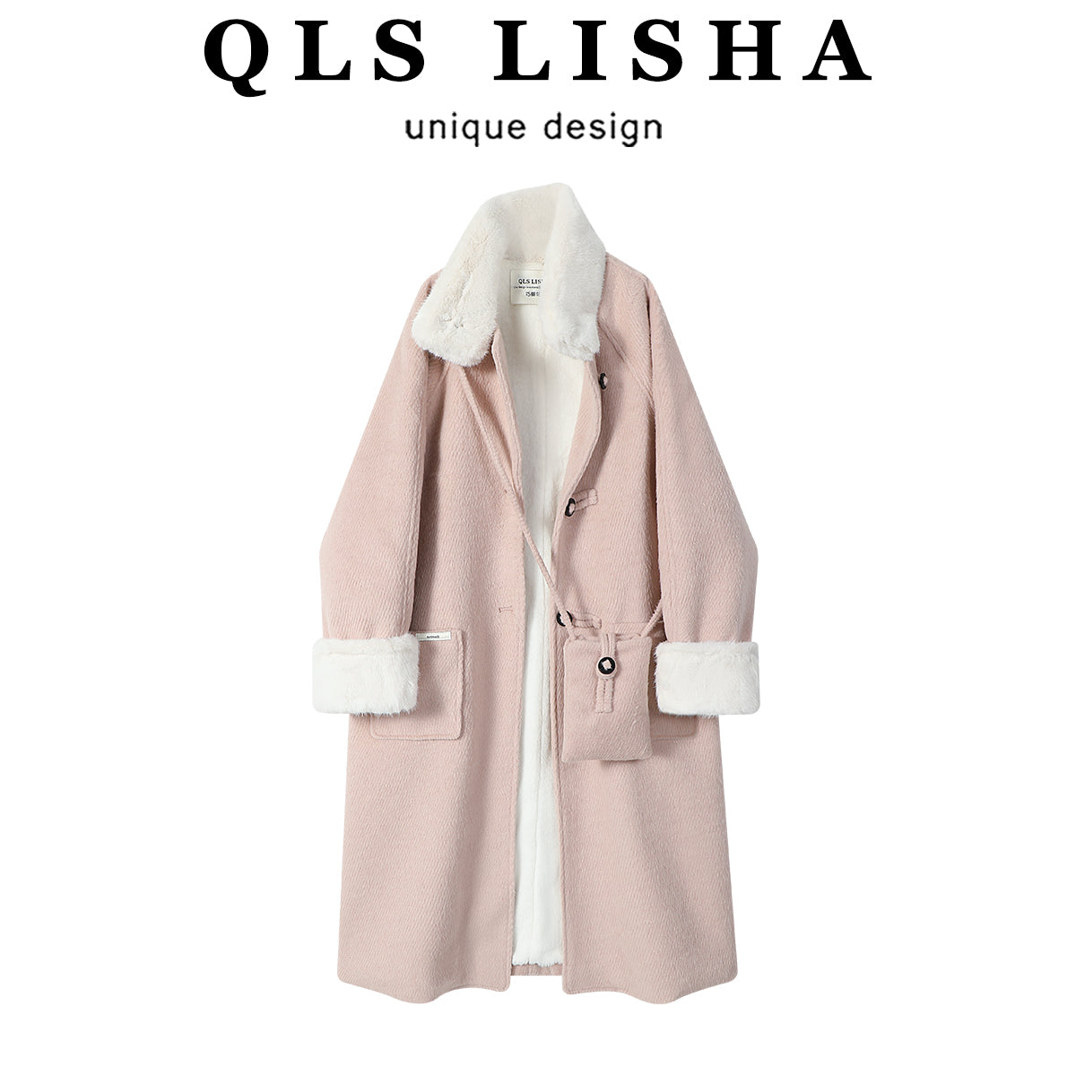 Cholisa Hepburn üslubunda qadınlar üçün super gözəl orta uzunluqlu yun palto, payız və qış, şık, gözəl, arıqladıcı və isti.