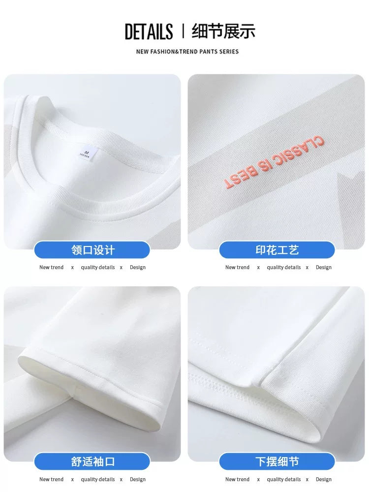 Brend seçimi Təsadüfi Qısaqol T-Shirt Kişi Trendy Yay 2026 Yeni Böyük Ölçülü Gündəlik Yarımqol Boş Top