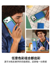 MOFT iPhone 17 Pro Max Tam Örtüklü Qutu, Yeni Pro Bərk Rəngli Güclü Maqnit Dəri Hava Tam Örtüklü Düşməyə Qarşı Magsafe Qoruyucu Qutu, Yüksək keyfiyyətli Dəri, Kişilər və Qadınlar üçün Sadə Dizayn