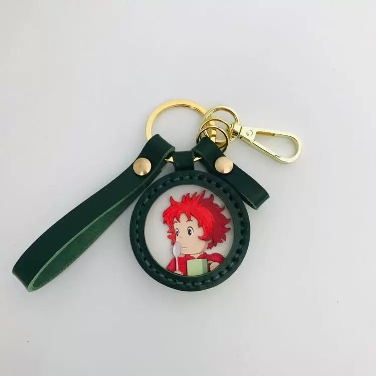 Ponyo Sosuke açar zənciri, əl işi, yaradıcı, fərdiləşdirilmiş avtomobil açarı kulonu, çanta şarfı, cütlüklər üçün ad günü hədiyyəsi.