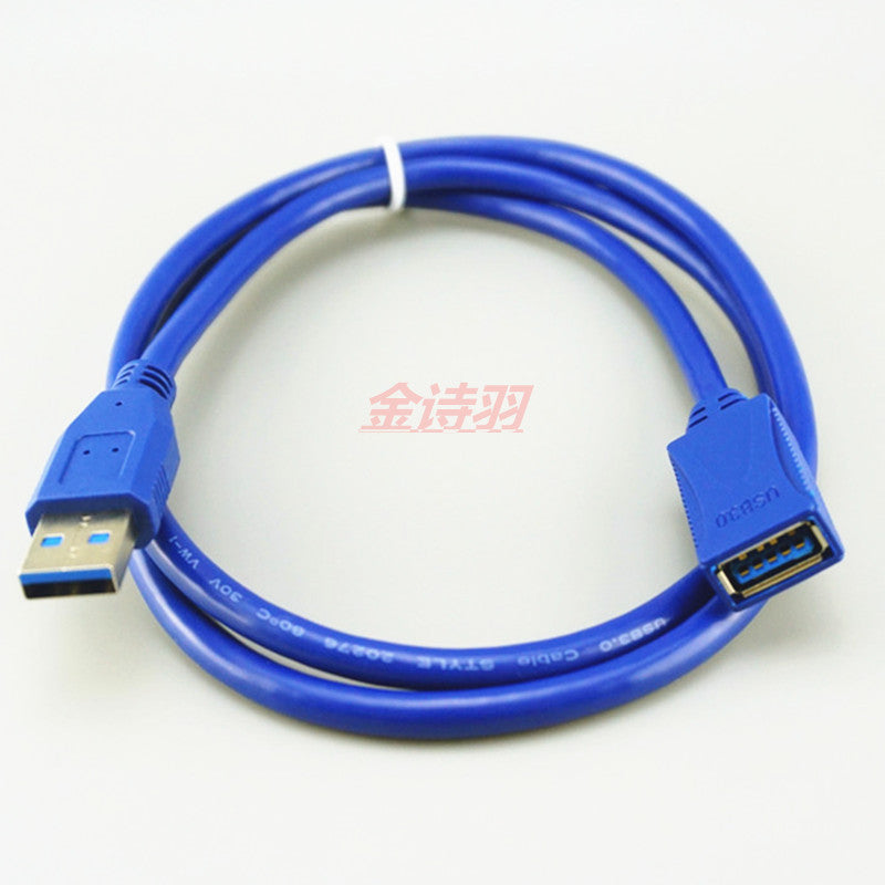 USB3.0 kişidən qadına U disk şəbəkə kartı siçan klaviaturası çap üçün sabit disk yüksək sürətli uzatma kabeli 1/1.5/3/5 metr usb