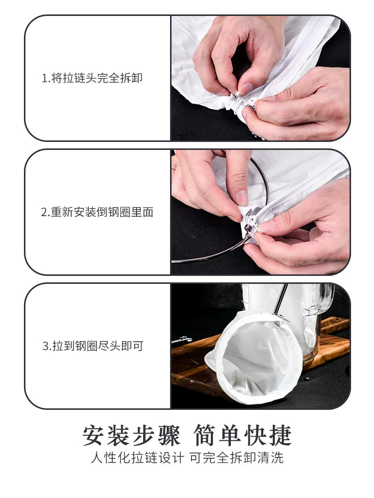 Tangya Hong Kong üslublu corablar südlü çay filtri çantası çay paketi süd çay mağazası aləti xüsusi qəhvə filtri çay şəbəkəsi artefaktı