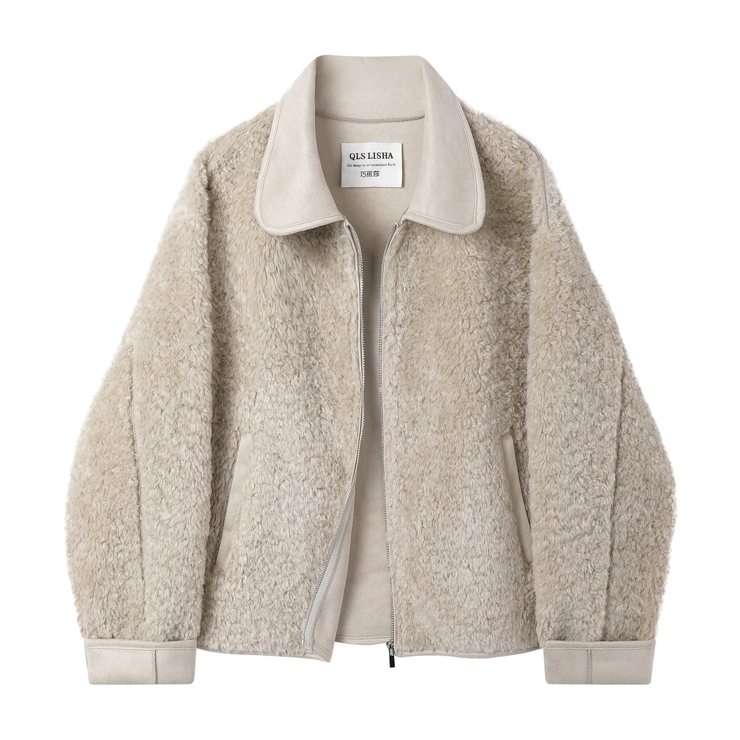 Cholisa Amerika Retro Stilində Qadınlar üçün Qoyun Dərisi Motosiklet Gödəkçəsi - Qışın Erkənləri üçün Unikal və Gözəl Qalın Palto