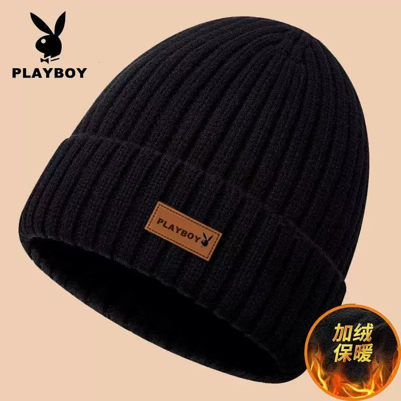 Playboy Kişi Papağı, Payız/Qış Yun Papaq, İsti və Qalınlaşdırılmış Yun Astarlı, Velosiped Qulağından Qoruyucu, Yeni Stil