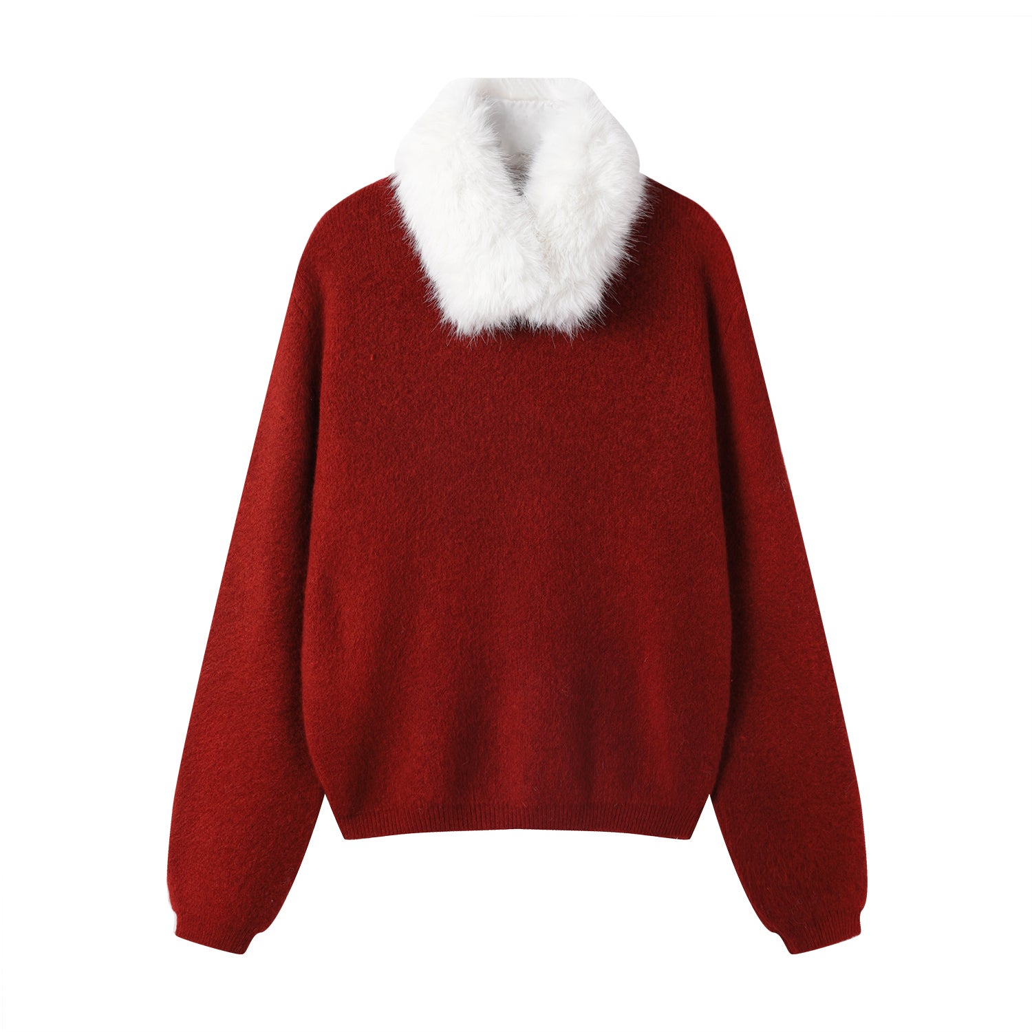 Cholisa-dan payız və qış üçün mükəmməl olan, çoxfunksiyalı qırmızı Milad sviteri, çox şirin və unikal qalın toxunma sviter.