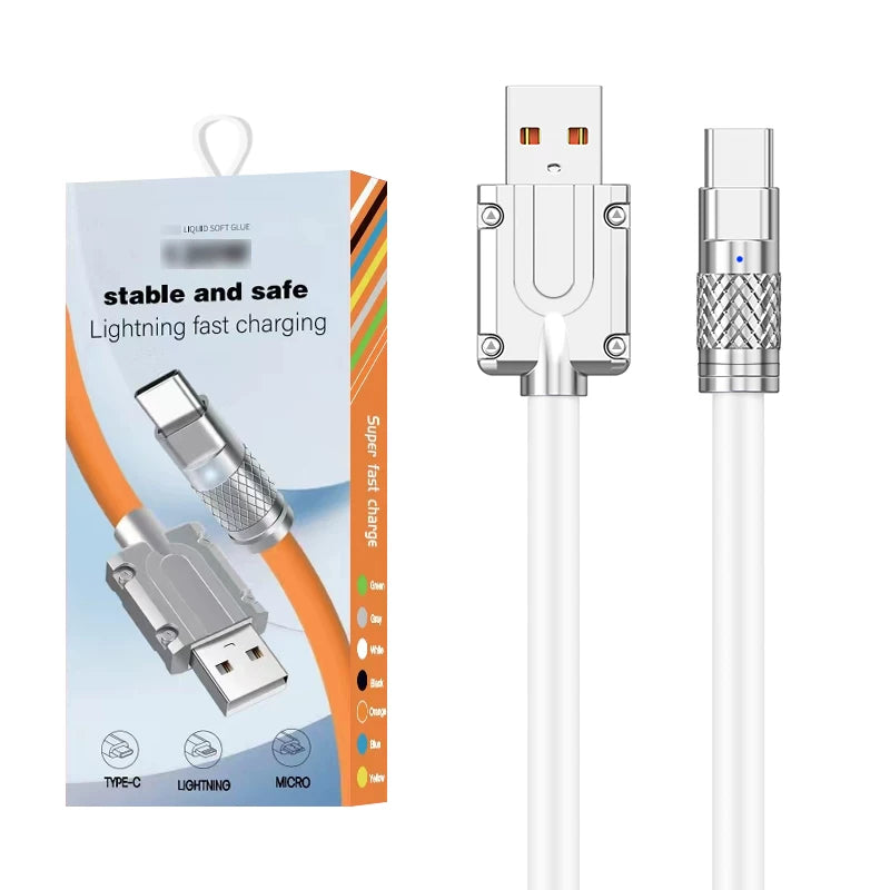 Baitong sürətli şarj iPhone14 sink ərintisi 6A qalın şarj ötürülməsi Type-C məlumat iOS kabeli üçün uyğundur