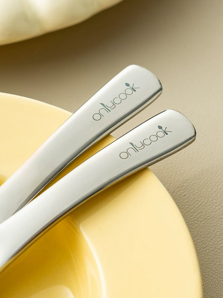 onlycook qalınlaşdırılmış 316L paslanmayan polad qaşıq qida dərəcəli qaşıq məişət qaşığı qaşıq uşaq masa qaşığı düyü qaşığı