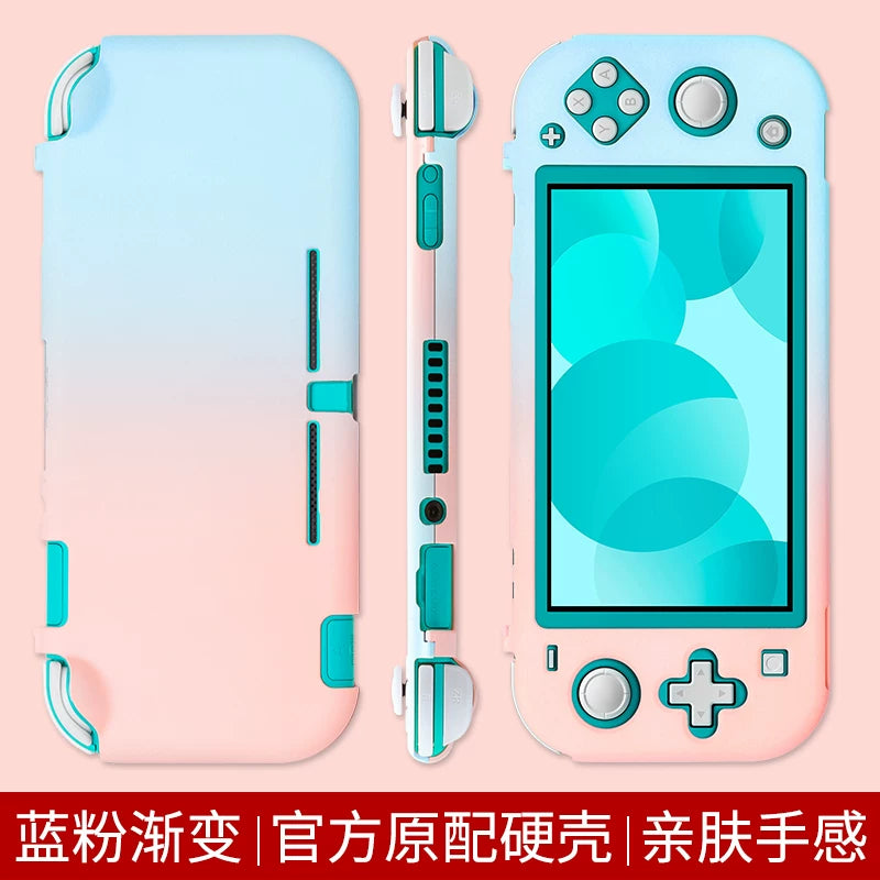 BJBite switch lite qoruyucu qabıq Nintendo nsl rəng qabığı üçün uyğun olan hər şeyi əhatə edən qabıq şəffaf sərt qabıq ns ultra nazik hamısı bir yerdə silikon yumşaq qabıq tutacaq örtüyü oyun konsolu filmi tam aksesuar dəsti