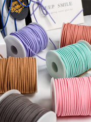 Zhuocai maral dərisi əl işi DIY material kəməri dəri ip simli çiçək hədiyyə qutusu dekorativ buket lent inək dərisi ipi