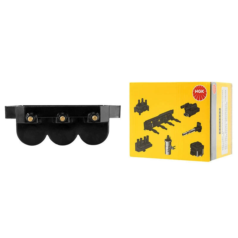 NGK ignition coil high voltage pack compatible with original equipment manufacturer (OEM) vehicles such as the Chevrolet Aveo, Malibu, Sail and Captiva.
