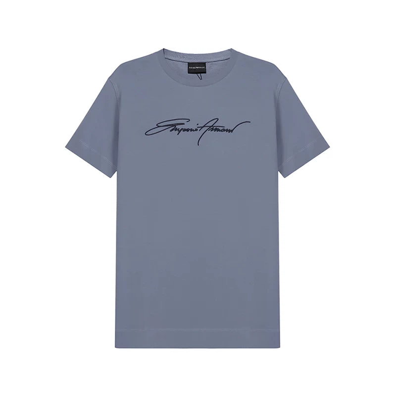 Emporio Armani Kişilər üçün Pambıqlı Qısa Qollu Köynək 3K1TL6 1JULZ