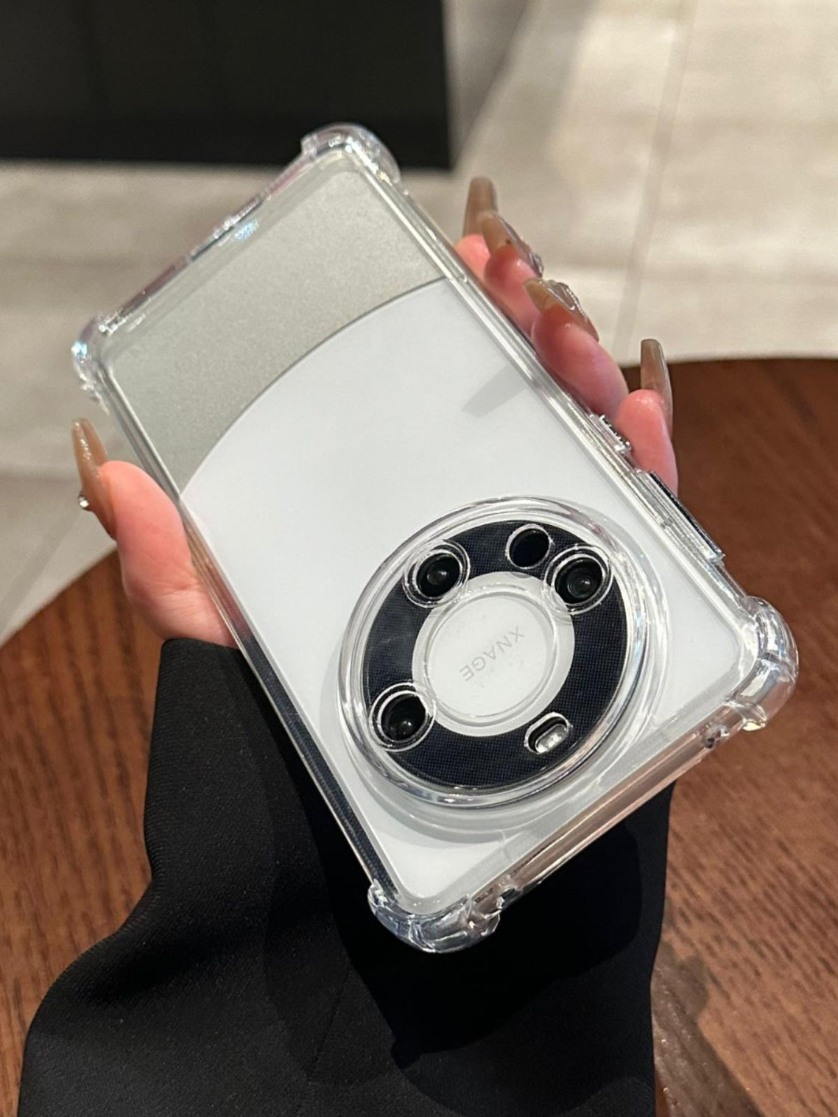 Qapaqlı hava yastığı sadə 60 qadın Huawei pro ultra nazik mate60mate60pro künc kişi düşməyə qarşı anti-düşmə + qabaqcıl yeni korpusa uyğun tam mate şəffaf qoruyucu çanta əl sərt çanta 6060 dörd