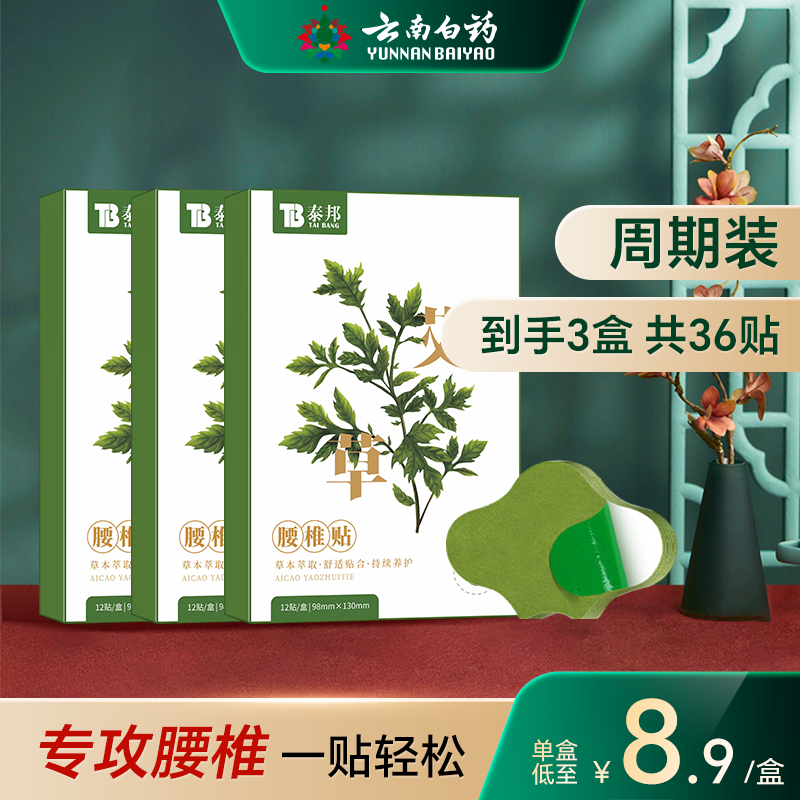 Yunnan Baiyao Mugwort Pastası Diz Pastası Oynaq Sakitləşdirici Moxibustion Çiyin və Boyun Pastası Lomber Vertebra Pastası Diz Pastası Servikal Fəqərə Pastası Mugwort yarpağı