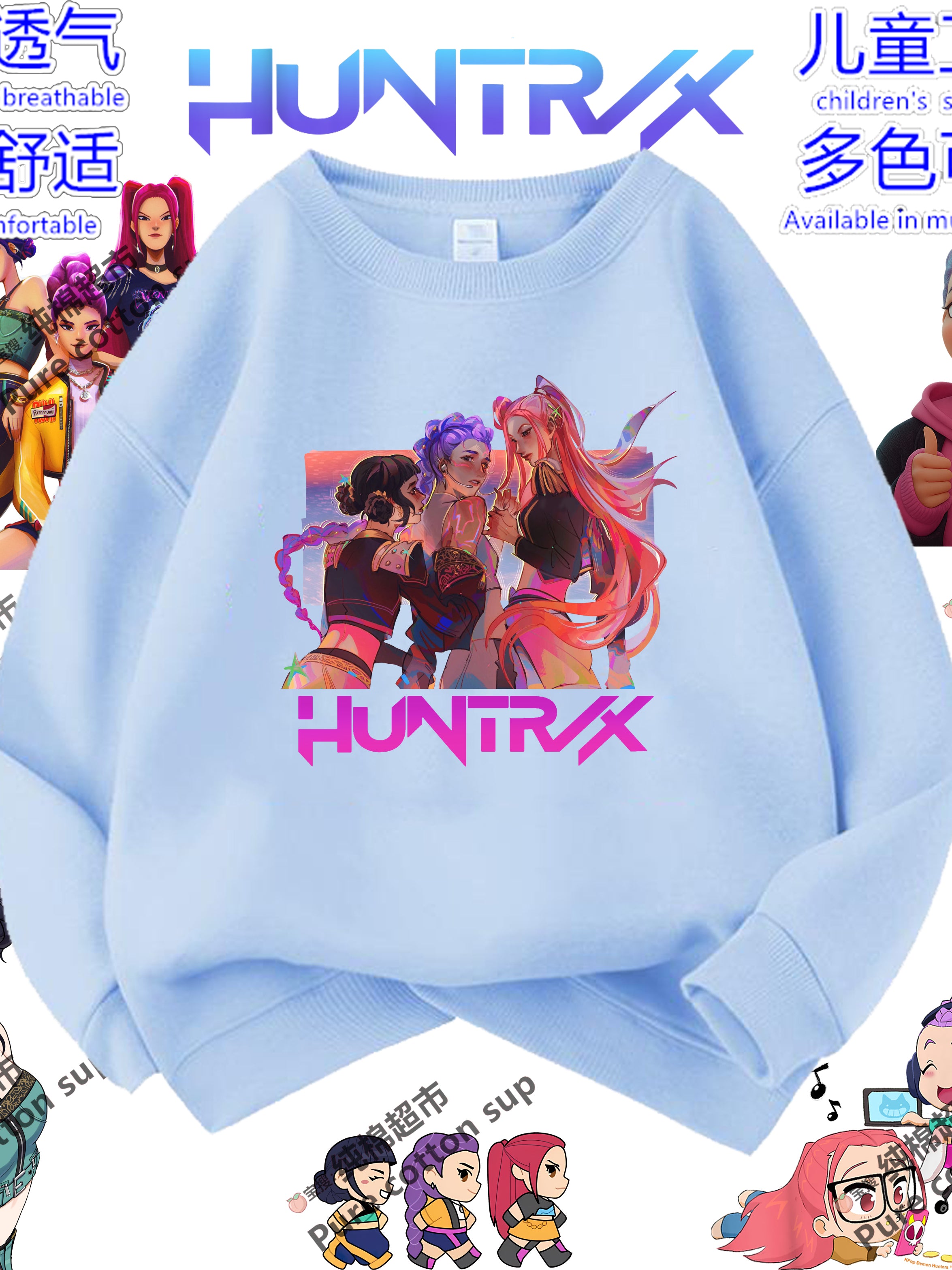 K-pop Witcher Qızlar üçün Kapüşonlu Yaz/Payız Qış Qızlar üçün Geyimlər Dəbli Uşaq Geyimləri Yun astarlı Top