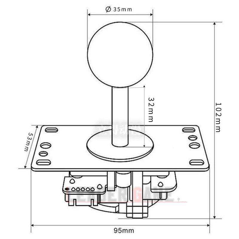 SANWA Sanhe Joystick JLF-TP-8YT Oyun Konsolu Aksesuarları Arkada Street Fighter Tekken Fighting King of Fighters İdxal olunur