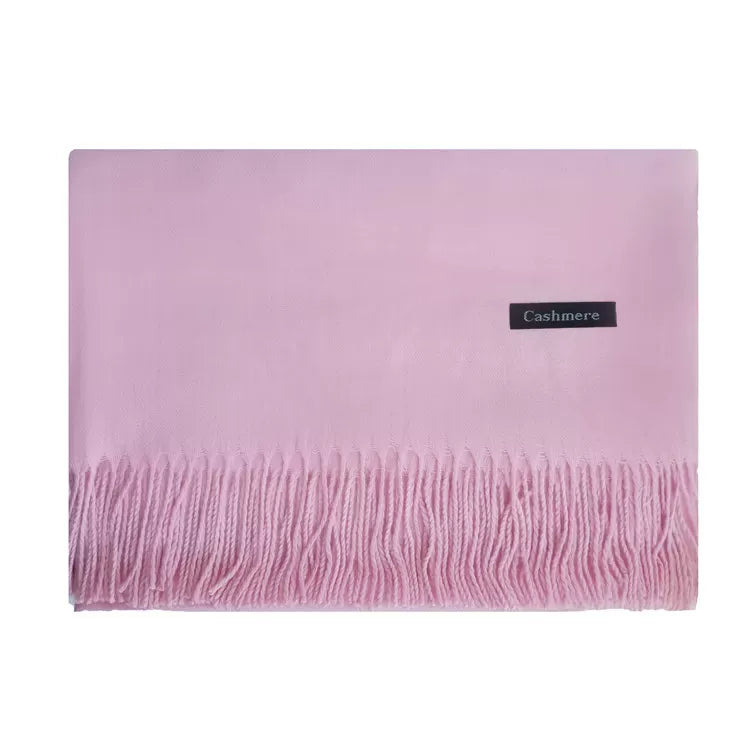 2024 monochrome tassel shawl thickened winter scarf