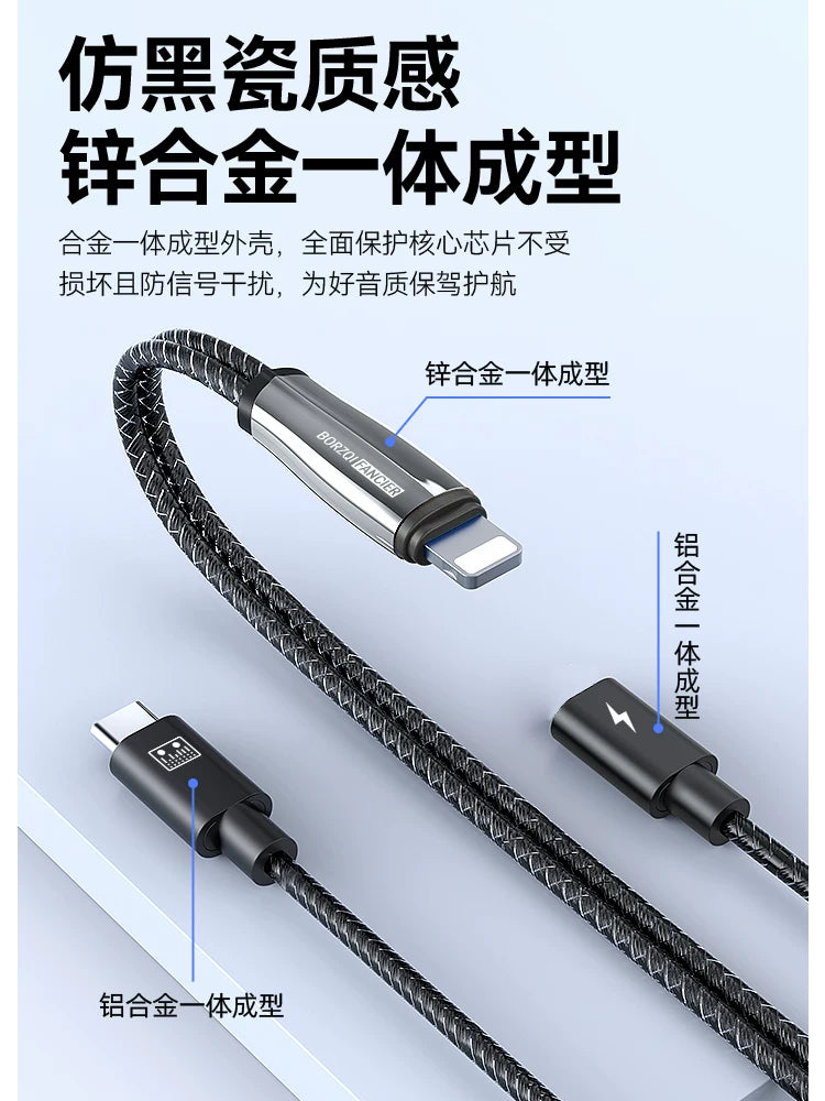 Rohde Go II PRO, DJI Mic2 və Apple mobil telefon bağlantı kabeli ilə uyğundur; Şarj və canlı yayım üçün 2-in-1 adapter; Simsiz mikrofon; Lightning-dən Type-C-yə audio kabel.