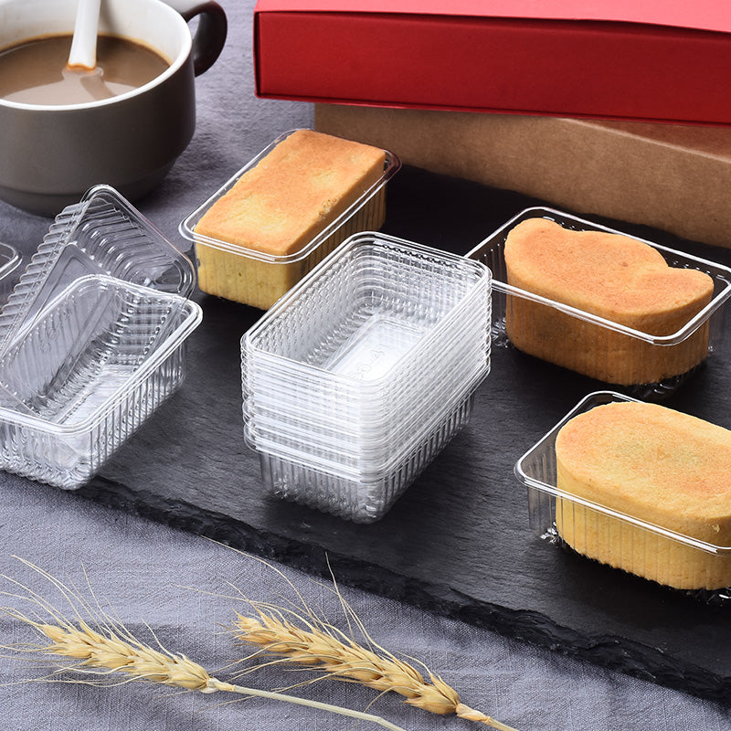 Ananas xəmiri alt nimçəsi Ananaslı ay tortu qabı Qida qablaşdırma çantası Biskvit çantası Birdəfəlik istifadə olunan şəffaf PET plastik daxili nimçə