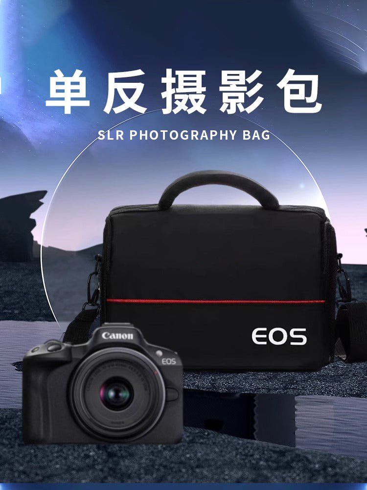 Canon fotoqrafiya çantası üçün uyğundur SLR güzgüsüz kamera çantası çiyin çarpaz bədənli rəqəmsal çanta 200D850D700D600D7D70D700D linza aksesuarları şarj kabeli qoruyucu suya davamlı süngər qalınlaşdırıcı